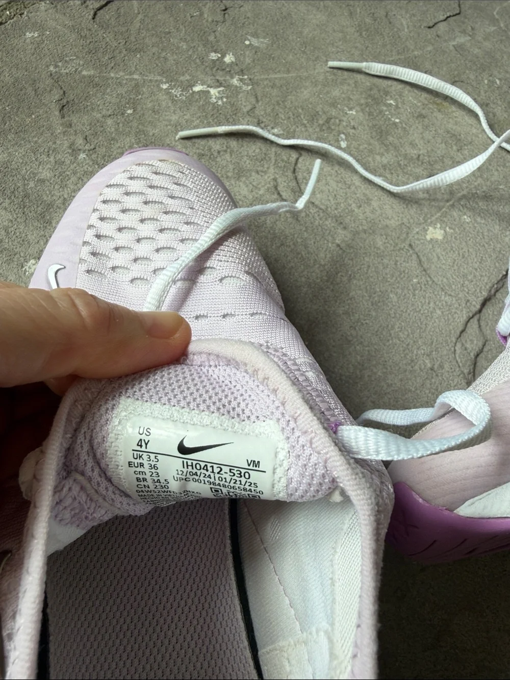 Nike Kids' Light Lavender/Pink Air 270 Sneakers